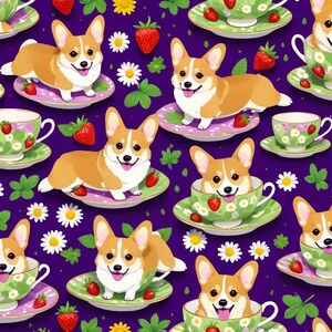 Corgy teacup